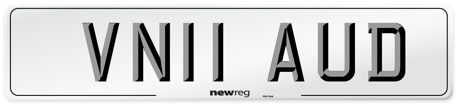 VN11 AUD Number Plate from New Reg